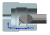 GHT-QR40R10L10 Минирезец твердосплавный Расточной Gesac