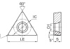 TBGT060102L-P-GP91TF Токарная пластина для точения Gesac