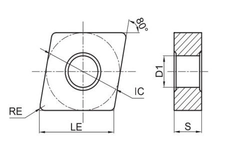 CNMG120412-QR-GP1225 Токарная пластина для точения Gesac