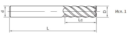 SS600-S5-25050 Фреза монолитная твердосплавная Gesac