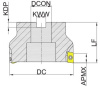 MEA190-100R07B32-AP16 Корпус фрезы Gesac