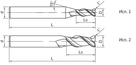 PP300-C2-12012 Фреза монолитная твердосплавная Gesac