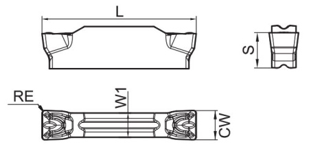 GKD2002-MT-GP1225 Пластина отрезная Gesac