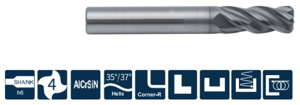 PP300-R4-08005 Фреза монолитная твердосплавная Gesac