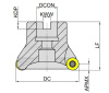 MPS100-040R04A16-RP12-DB  Корпус фрезы Gesac