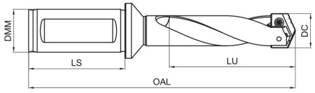 GSD-125-11D-FC20 Корпус перового сверла Gesac