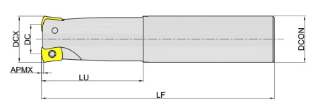 MKF115-025R03P25-LN12 Корпус фрезы Gesac