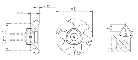 DMR1209614WF-TH-GA4425 Пластина резьбовая POLYMILL Gesac