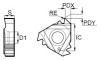 22IR2.5SAGE-F-GM3225 Пластина резьбовая Gesac