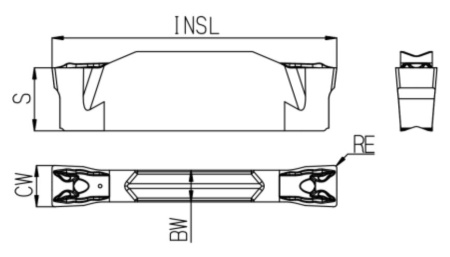 GTD400F040-FG-GST7135 Пластина отрезная Gesac