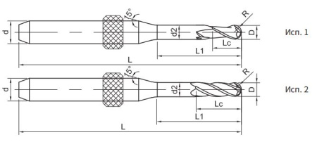 SM200-IM2-2.5-20-48-d3 Фреза монолитная твердосплавная Gesac