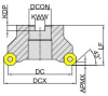MFA143-080R06B27-OD06 Корпус фрезы Gesac
