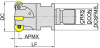 MPS100-040R04M16-RP12-DB  Корпус фрезы Gesac