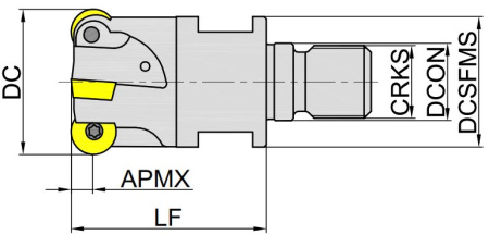 MPS100-040R04M16-RP12-DB  Корпус фрезы Gesac