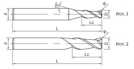SH160-R2-02002 Фреза монолитная твердосплавная Gesac