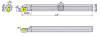 S25S-SCLCR09 Державка Расточная Gesac