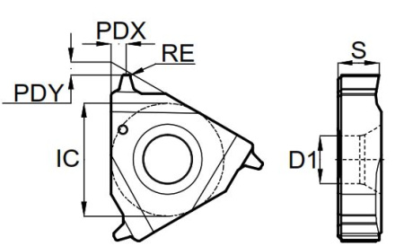 22ER5STACME-GM3225 Пластина резьбовая Gesac