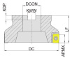 MEC190-125R10B40-AN16 Корпус фрезы Gesac