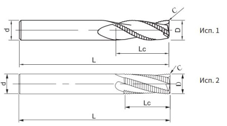 UPR300-S3-06016 Фреза монолитная твердосплавная Gesac