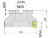 MEB190-125R09B40-AP16 Корпус фрезы Gesac