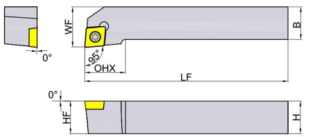 SCLCR1212H09 Державка Токарная для точения Gesac