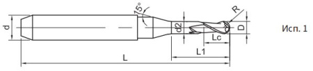 SM200-ZI2-2-18-50-d6-R Фреза монолитная твердосплавная Gesac