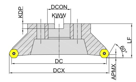 MFC160-250R16C60-HN09 Корпус фрезы Gesac