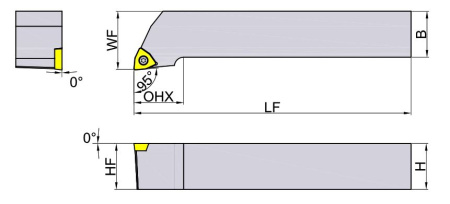 SWLCR1212H06 Державка Токарная для точения Gesac