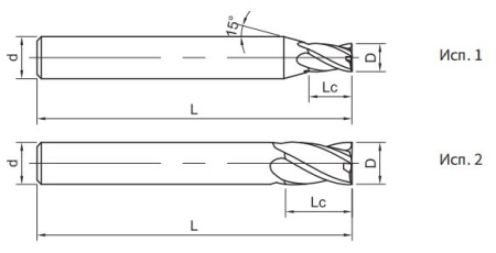 US200-S4-20045 Фреза монолитная твердосплавная Gesac