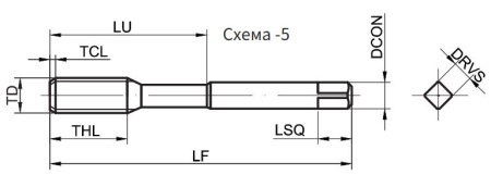 T118-FDN-220150D-6HX  Метчик Gesac