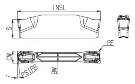 GTD300E030R06-RC-GST7135 Пластина отрезная Gesac