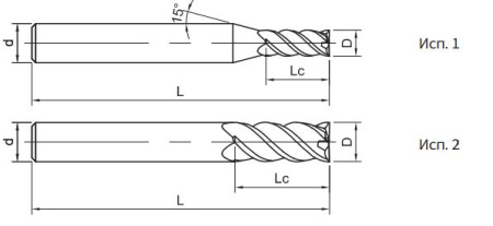 SH360-S4A-16-45-K Фреза монолитная твердосплавная Gesac