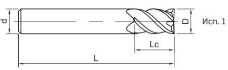 SA160-SS4-20030 Фреза монолитная твердосплавная Gesac
