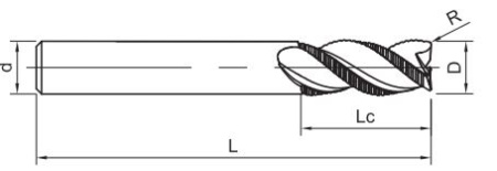 SA210-NR-10003 Фреза монолитная твердосплавная Gesac