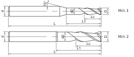 SG200-SN2-12060 Фреза монолитная твердосплавная Gesac